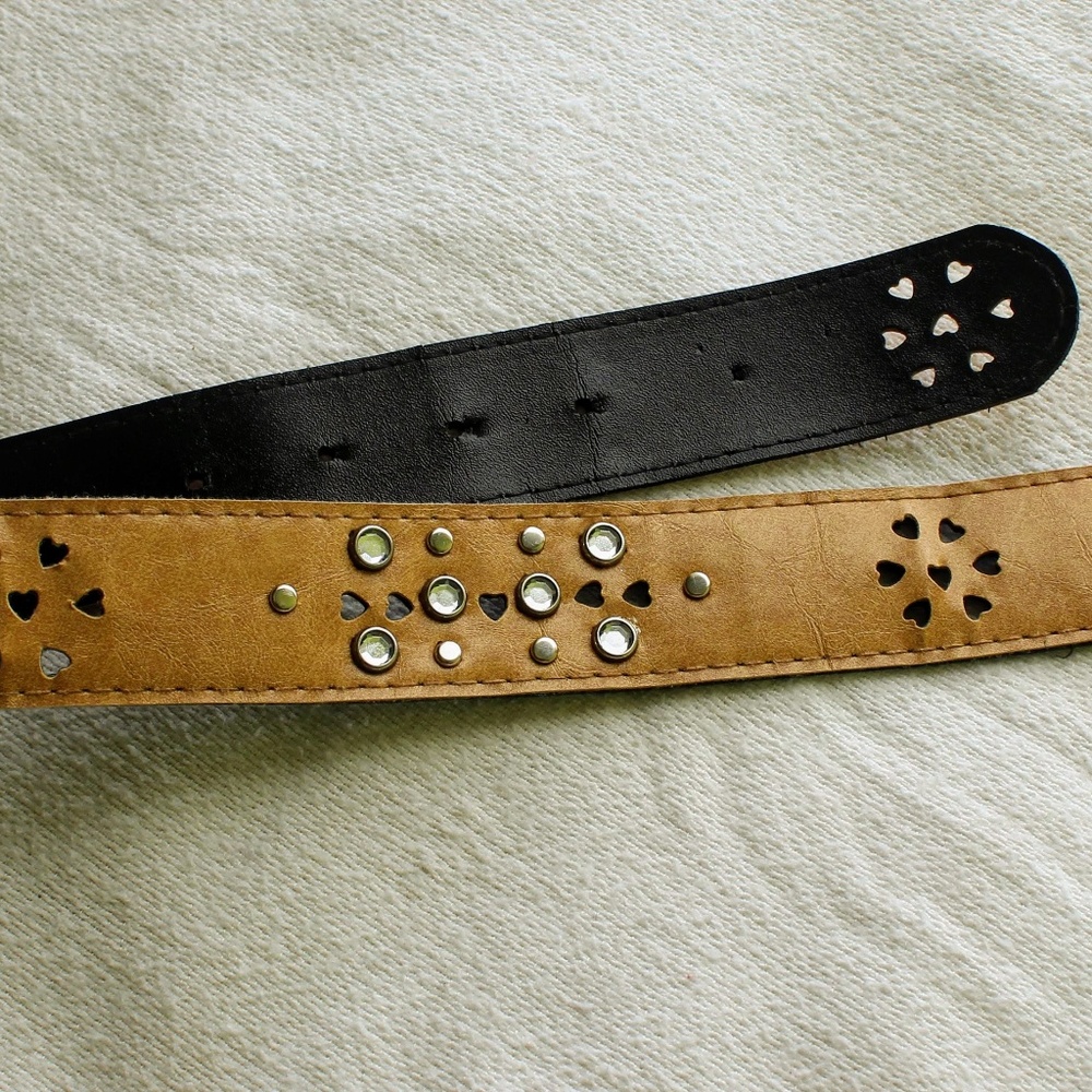 Brown Faux Leather Belt